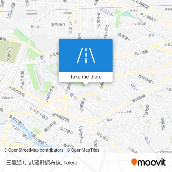 三鷹通り 武蔵野調布線 map