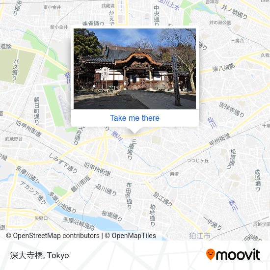 深大寺橋 map
