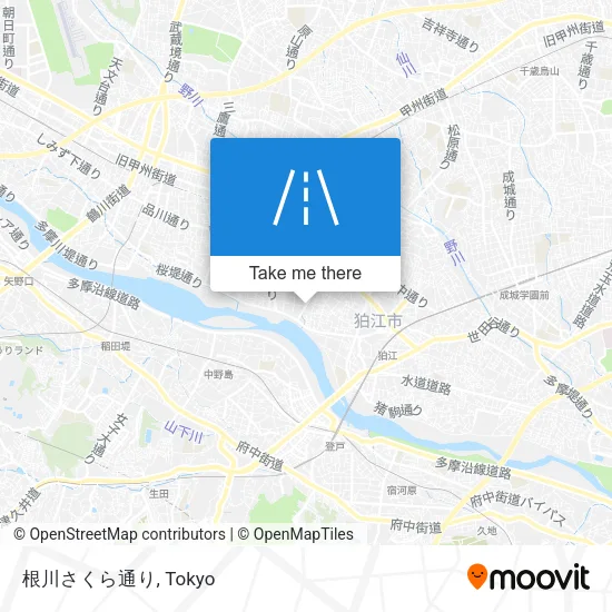 根川さくら通り map