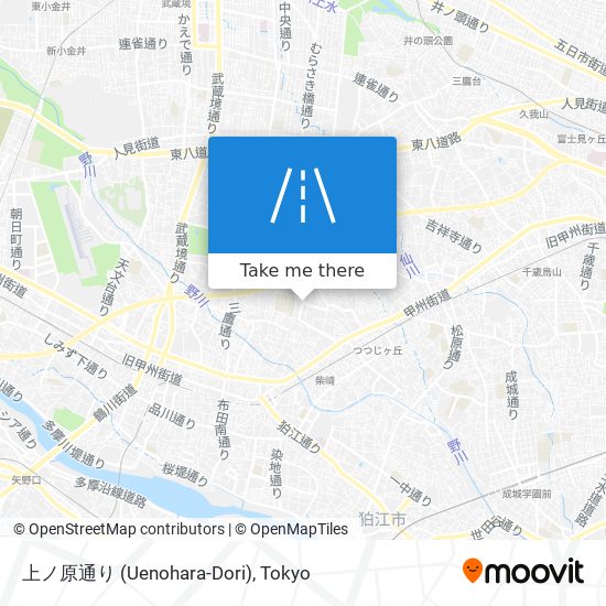 上ノ原通り (Uenohara-Dori) map