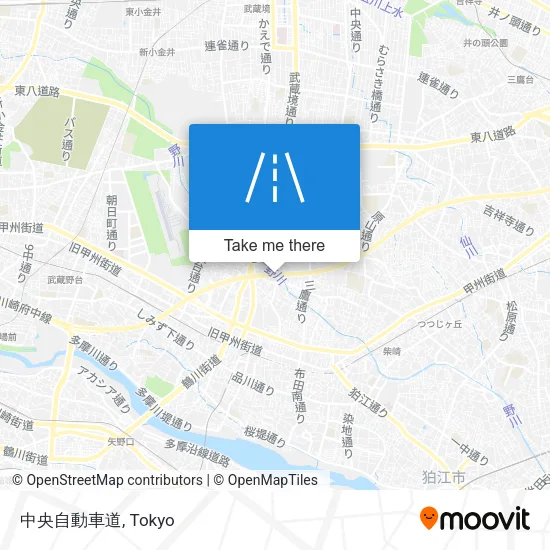 中央自動車道 map