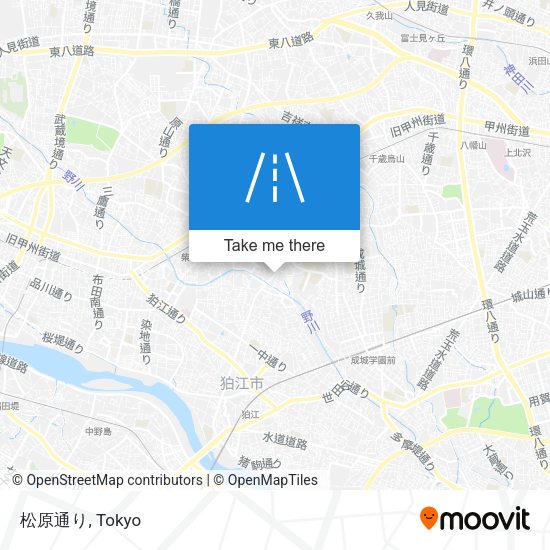 松原通り map
