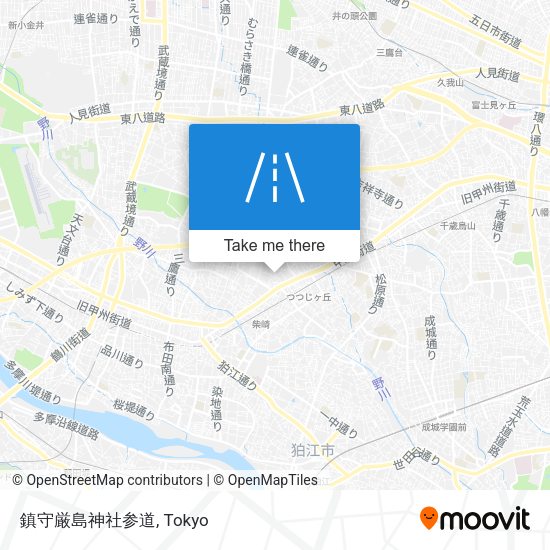 鎮守厳島神社参道 map
