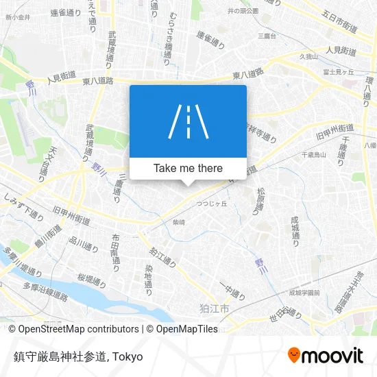 鎮守厳島神社参道 map