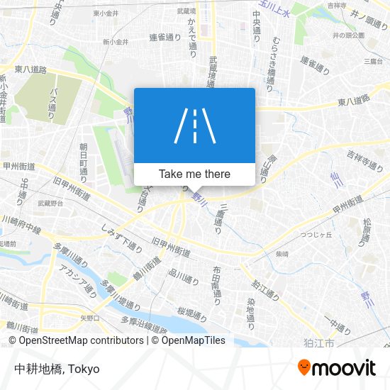 中耕地橋 map