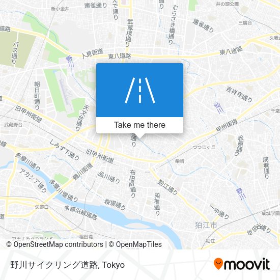 野川サイクリング道路 map