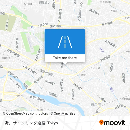 野川サイクリング道路 map