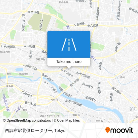 西調布駅北側ロータリー map
