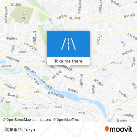 調布銀坐 map