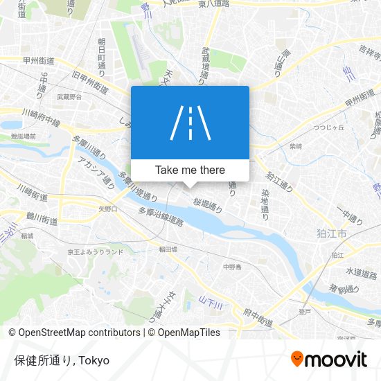 保健所通り map
