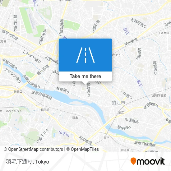 羽毛下通り map