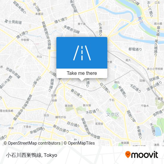 小石川西巣鴨線 map