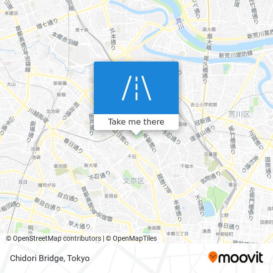 Chidori Bridge map