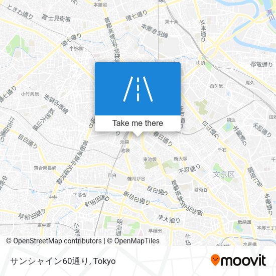 サンシャイン60通り map