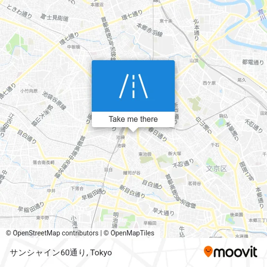サンシャイン60通り map