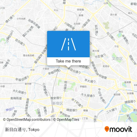 新目白通り map