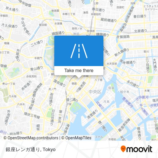 銀座レンガ通り map