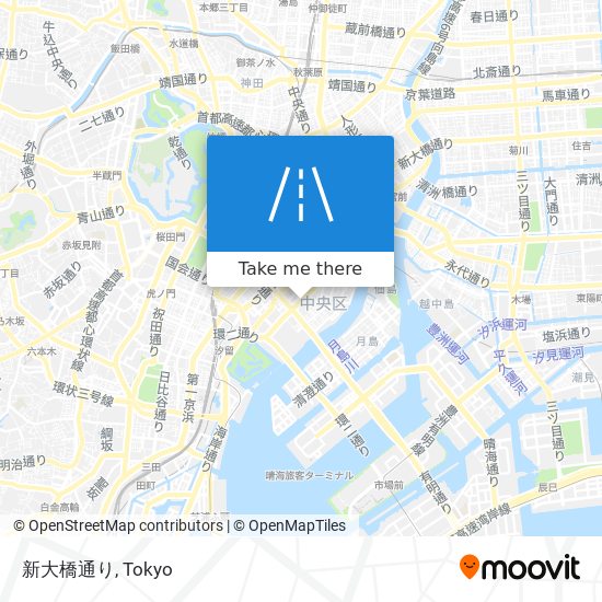 新大橋通り map
