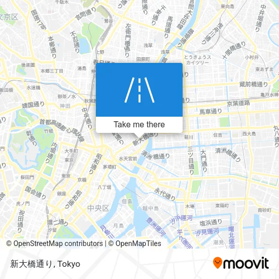 新大橋通り map