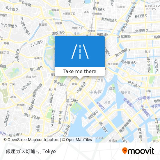 銀座ガス灯通り map