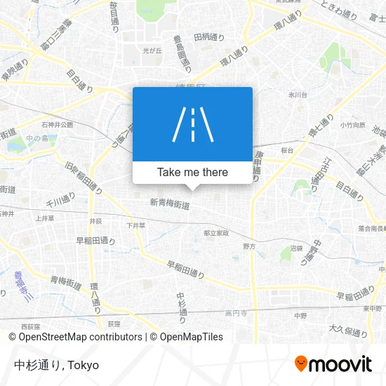 中杉通り map