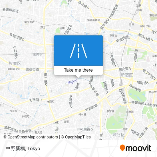中野新橋 map