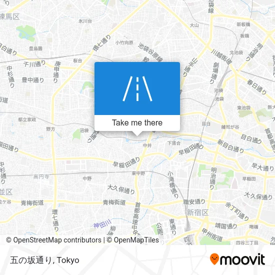 五の坂通り map