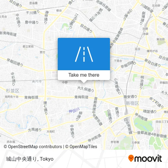 城山中央通り map