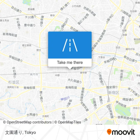 文園通り map