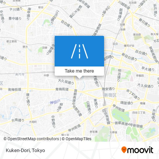 Kuken-Dori map