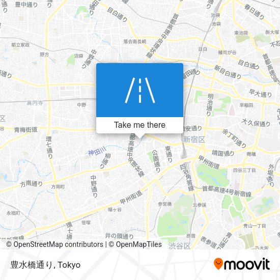 豊水橋通り map