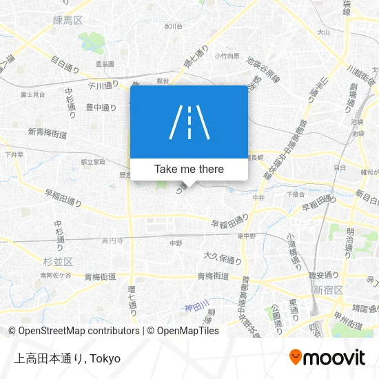 上高田本通り map