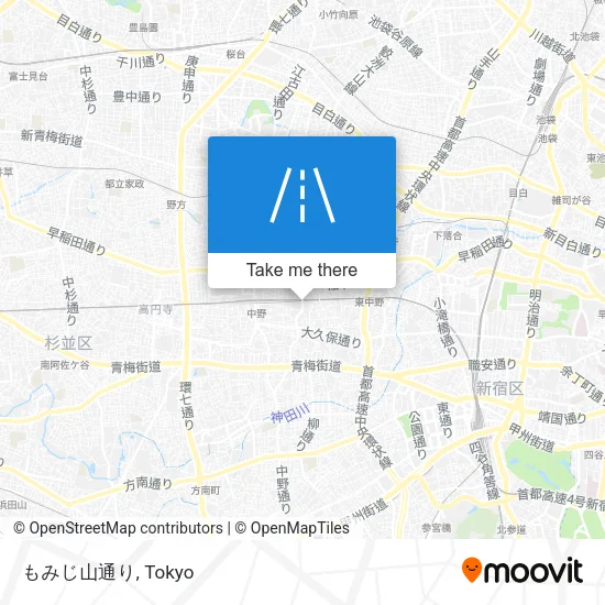 もみじ山通り map