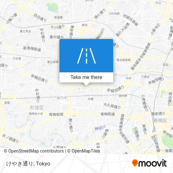 けやき通り map