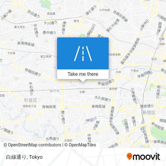 白線通り map