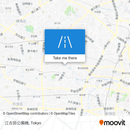 江古田公園橋 map