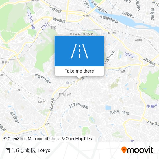 百合丘歩道橋 map