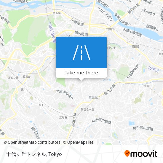 千代ヶ丘トンネル map