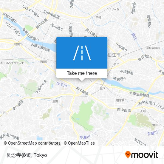 長念寺参道 map