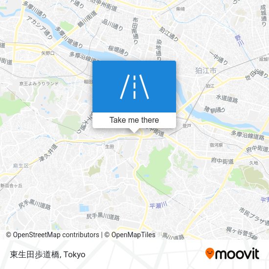 東生田歩道橋 map
