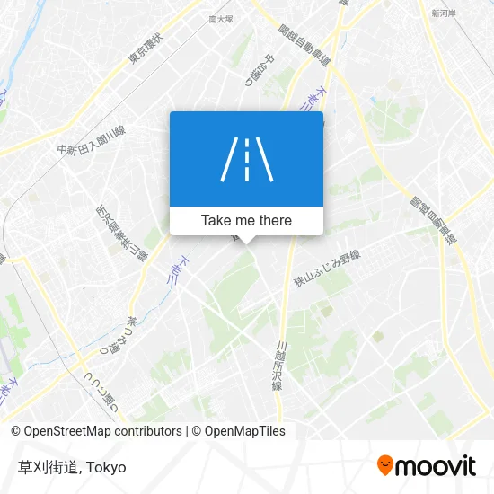 草刈街道 map