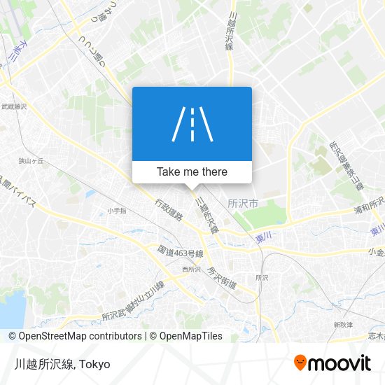 川越所沢線 map