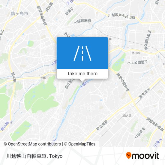 川越狭山自転車道 map