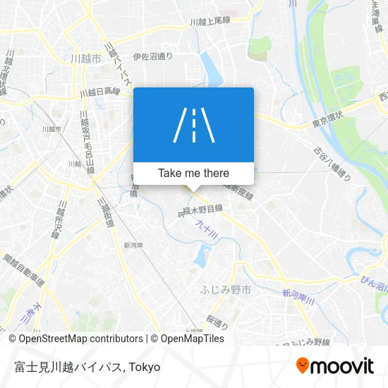 富士見川越バイパス map