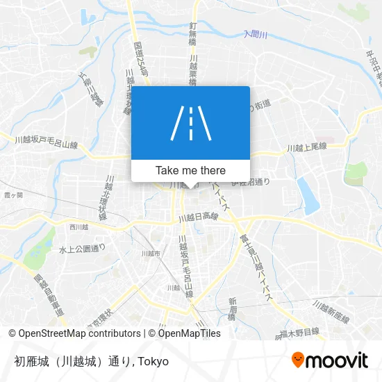 初雁城（川越城）通り map