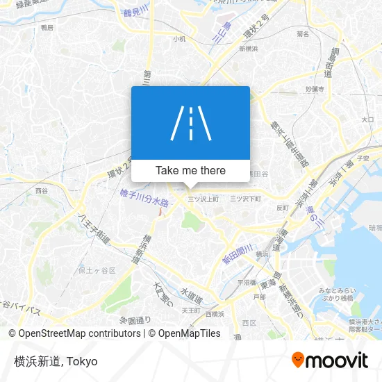 Yokohama New Road map