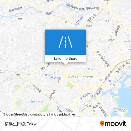 横浜生田線 map