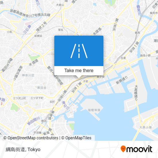 綱島街道 map