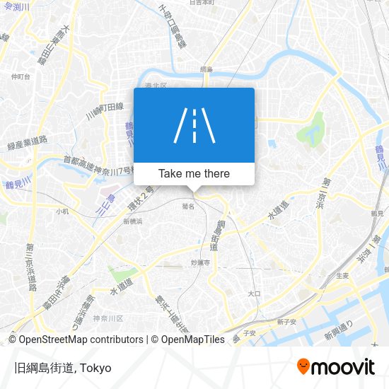 旧綱島街道 map