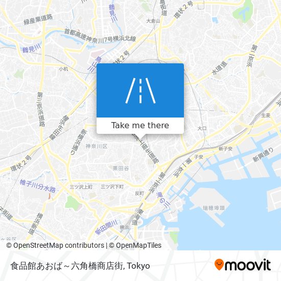 食品館あおば～六角橋商店街 map